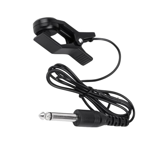 Akustik Gitarre Piezo Tonabnehmer Clip On Mikrofone Piezo Tonabnehmer für Gitarre Ukulele Violine Teile einfach zu bedienen von EUYueli