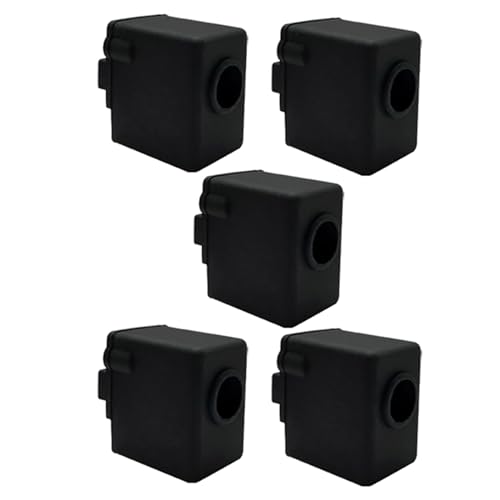 EUYueli 1/2/3/5/6/8 Stück für Kobra2 Hotend Silikonsocken, schwarzer Druckerkopf, 3D-Druckerteile für Heatblock-Abdeckungen von EUYueli