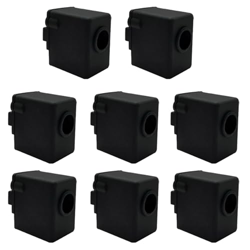 EUYueli 1/2/3/5/6/8 Stück für Kobra2 Hotend Silikonsocken, schwarzer Druckerkopf, 3D-Druckerteile für Heatblock-Abdeckungen von EUYueli