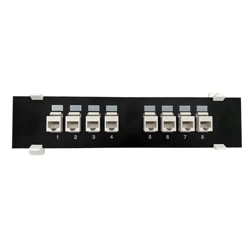 EUYueli CAT6 UTP Extender Adapter 8 Ports RJ45 Cat6 UTP Keystone Koppler Wandhalterung Modul Halterung Werkzeugloses Panel EUYueli CAT6 UTP Extender Adapter 8 Ports RJ45 Cat6 UTP Keystone Koppler Wandhalterung Modul Halterung Werkzeugloses Panel von EUYueli