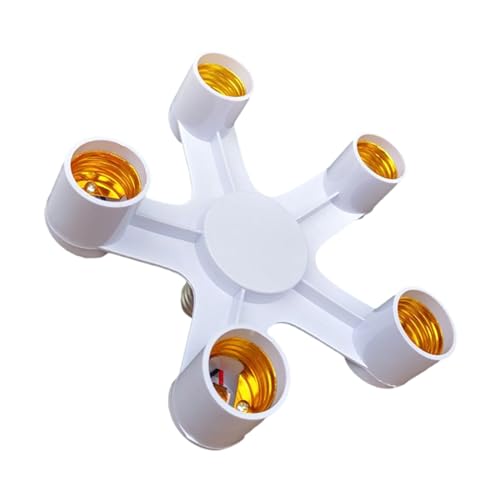 EUYueli E26 E27 7 6 5 4 3 in 1 LED Glühbirnen Sockel Adapter Splitter Standard Lampenfassung Sockel Konverter für Zuhause Gewerbe von EUYueli