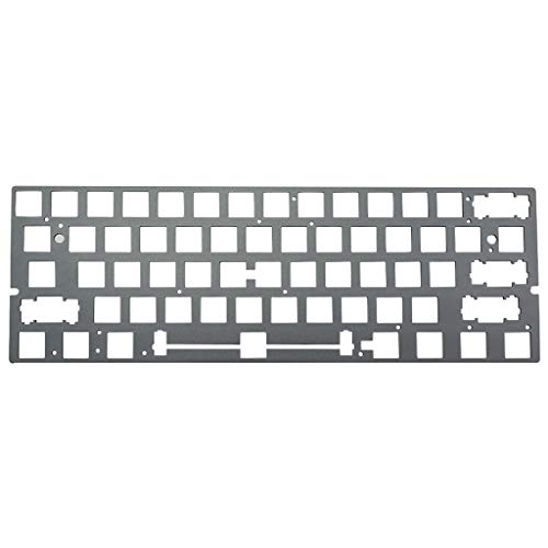EUYueli Mechanische Tastatur, 60 % Aluminium, Kohlefaserplatte, GH60, XD64, DZ60, GK61, GK64, geteilte Leertaste, 3U Leertaste von EUYueli