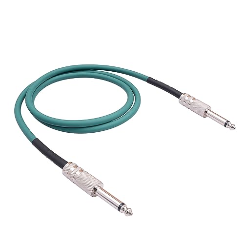 EUYueli Professionelles 6,35 mm Mono-Kabel für E-Gitarre, aktiver E-Bass, hervorragende Geräuschisolierung EUYueli Professionelles 6,35 mm Mono-Kabel für E-Gitarre, aktiver E-Bass, hervorragende Geräuschisolierung von EUYueli