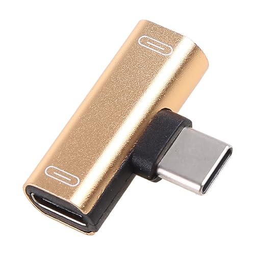EUYueli Schnellere Übertragung Typ C auf 3,5 mm Zwei-in-Eins-Adapter, Legierung für Schalen-Konverter für Telefone EUYueli Schnellere Übertragung Typ C auf 3,5 mm Zwei-in-Eins-Adapter, Legierung für Schalen-Konverter für Telefone von EUYueli
