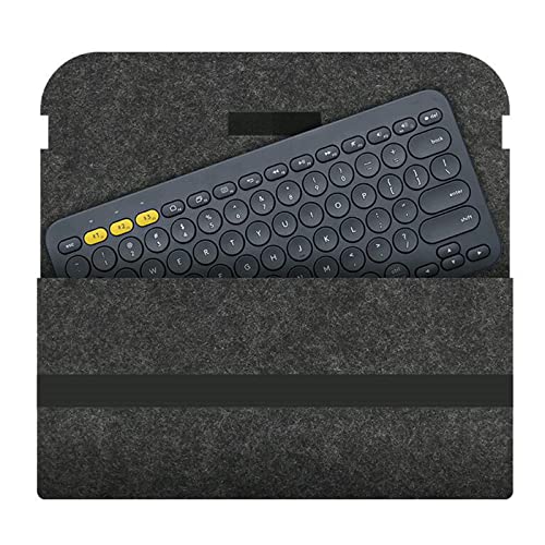 EUYueli Tastatur-Aufbewahrungstasche aus Wollfilz für K380 K480 Tastatur-Hülle, modisch von EUYueli