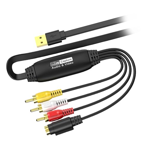 EUYueli Tragbarer USB-2.0-Video-Adapter, Kabel, Leitungserfassungskarte für und Streaming auf Notebook-Computern EUYueli Tragbarer USB-2.0-Video-Adapter, Kabel, Leitungserfassungskarte für und Streaming auf Notebook-Computern von EUYueli