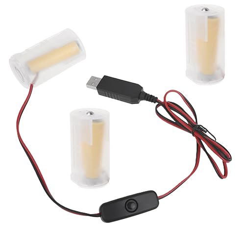 EUYueli USB 5 V 2 A auf 4,5 V 1 A LR20 D Batterie-Eliminationsleitung Stromkabel für Badezimmerwaage/Taschenlampen EUYueli USB 5 V 2 A auf 4,5 V 1 A LR20 D Batterie-Eliminationsleitung Stromkabel für Badezimmerwaage/Taschenlampen von EUYueli
