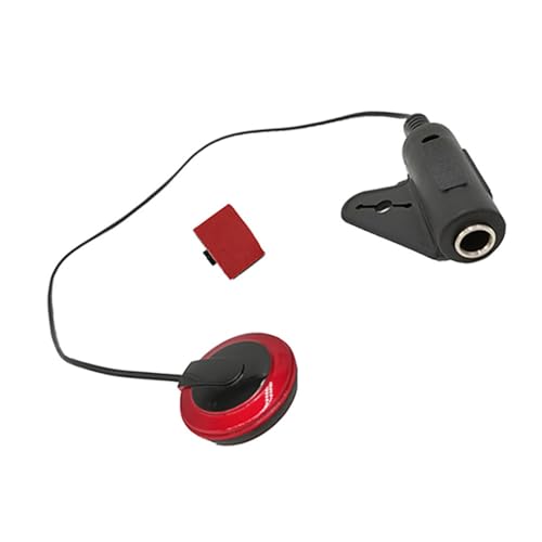 Folk-Gitarren-Tonabnehmer, kleiner Tonabnehmer, Piezo-Kontakte, Mikrofon-Tonabnehmer für Folk-Gitarre, Ukulele, 6,35 mm Sockelloch Folk-Gitarren-Tonabnehmer, kleiner Tonabnehmer, Piezo-Kontakte, Mikrofon-Tonabnehmer für Folk-Gitarre, Ukulele, 6,35 mm Sockelloch von EUYueli