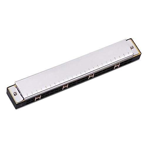 Mundharmonika für Tonart C, diatonisch, Doppeltremolo, Anfänger-Mundharmonika, mit Hartschale, Tasche und Tuch für Musikinstrument 2 Mundharmonika für Tonart C, diatonisch, Doppeltremolo, Anfänger-Mundharmonika, mit Hartschale, Tasche und Tuch für Musikinstrument 2 von EUYueli