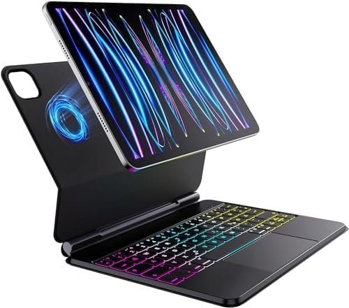 Tastatur Hülle”für iPad Pro 11 Zoll 2022-4. Generation / 10,9" Air 5. Gen | Magic-Style Magnetische Tastaturhülle mit Multi-Touch-Trackpad | Kompatibel mit iPad Pro 11" 1./2./3. Gen und Air 4. Gen. Tastatur Hülle”für iPad Pro 11 Zoll 2022-4. Generation / 10,9" Air 5. Gen | Magic-Style Magnetische Tastaturhülle mit Multi-Touch-Trackpad | Kompatibel mit iPad Pro 11" 1./2./3. Gen und Air 4. Gen. von EVARY