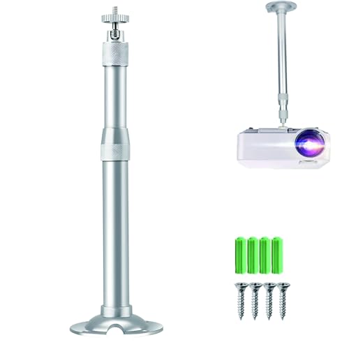 EVDZNA Projektorhalter, Aluminiumlegierung Beamer Halterung, Universal Projektor Wandhalterung mit 30 bis 60 cm, Beamer Halterung Halter, Geeignet zur Wandmontage EVDZNA Projektorhalter, Aluminiumlegierung Beamer Halterung, Universal Projektor Wandhalterung mit 30 bis 60 cm, Beamer Halterung Halter, Geeignet zur Wandmontage von EVDZNA