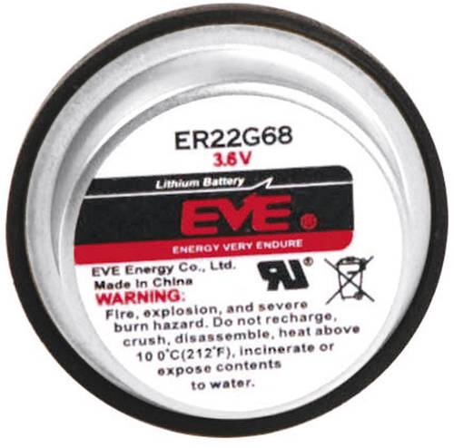 EVE ER22G68 Spezial-Batterie ER22G68 U-Lötpins Lithium 3.6V 400 mAh 1St. von EVE