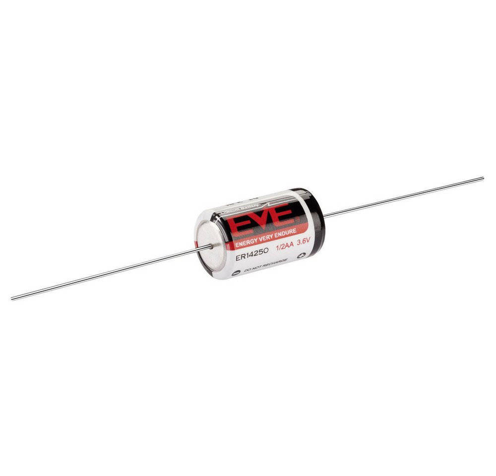 EVE EVE ER14250 AX Spezial-Batterie 1/2 AA Axial-Lötpin Lithium 3.6 V 1200 Batterie, (3.60 V) von EVE