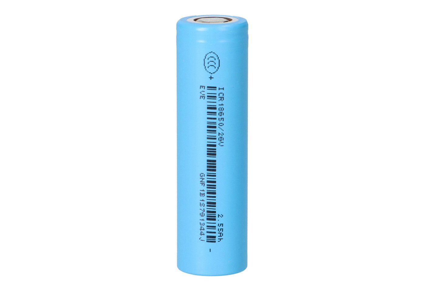EVE EVE ICR18650-26V 2550mAh 3,6V Li-Ion Entladestrom 7.65A Akku von EVE