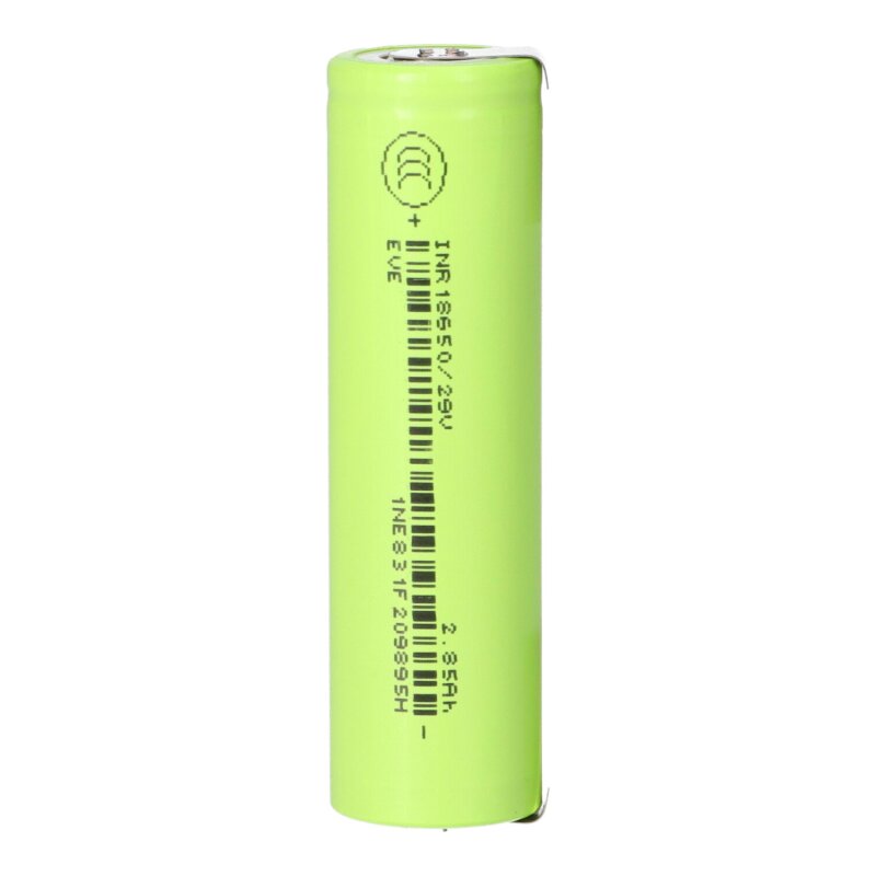 EVE INR18650-29V 2850mAh 3,6V Li.Ion Entladestrom 8.4A U-Lötfahne EVE INR18650-29V 2850mAh 3,6V Li.Ion Entladestrom 8.4A U-Lötfahne von EVE