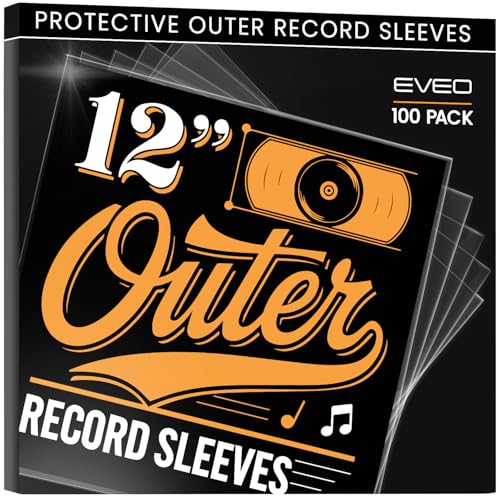 EVEO 100 Schallplattenhüllen außen – kristallklare äußere Vinylhüllen LP Album Covers 32,4 x 32,4 cm | perfekte Passform Schutz 3 mm Schutz für Einzel- und Doppel-LPs – Archivstandard EVEO 100 Schallplattenhüllen außen – kristallklare äußere Vinylhüllen LP Album Covers 32,4 x 32,4 cm | perfekte Passform Schutz 3 mm Schutz für Einzel- und Doppel-LPs – Archivstandard von EVEO