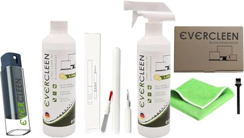 EVERCLEEN 2 GO Made in Germany Screen Cleaner Pro + EVERCLEEN Bildschirmreiniger 500ml + Refill + 4in1 Reiniungstool + Microfasertuch Veganer Reiniger. Für Tablet Displays Smartphones EVERCLEEN 2 GO Made in Germany Screen Cleaner Pro + EVERCLEEN Bildschirmreiniger 500ml + Refill + 4in1 Reiniungstool + Microfasertuch Veganer Reiniger. Für Tablet Displays Smartphones von EVERCLEEN