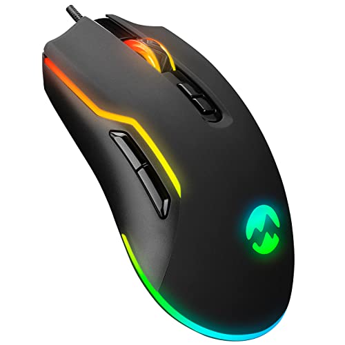 EVEREST SM-G14 Dusk USB Black 1600-7200 DPI RGB LED Gaming Mouse von EVEREST