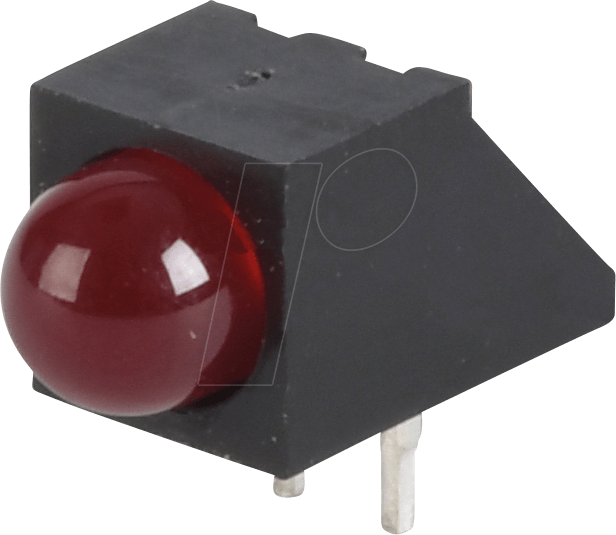 EVL A93B/SDR/S53 - LED-Baustein, rot, 5 mm, 1,6 mcd, 45° von EVERLIGHT