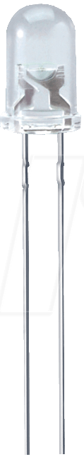 LED EL 5-7150KW - LED, 5 mm, bedrahtet, kaltweiß, 7150 mcd, 50° von EVERLIGHT