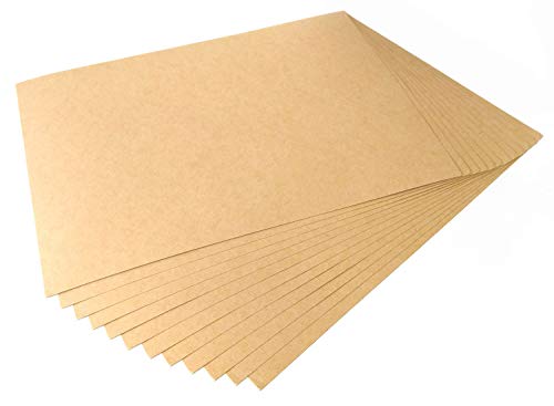 50 Blatt Kraftpapier, 160 g/m², A4, mattes Finish, blanko von EVG