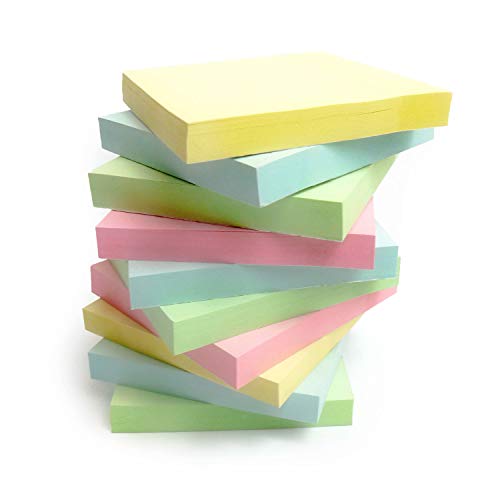 labelduck 400 Qualität, verschiedene Pastellfarben Farbige Post abnehmbarer Sticky Notes/Haftnotizen 76 x 76 mm 4 Pads 100 Stück einzeln verpackt labelduck 400 Qualität, verschiedene Pastellfarben Farbige Post abnehmbarer Sticky Notes/Haftnotizen 76 x 76 mm 4 Pads 100 Stück einzeln verpackt von EVG