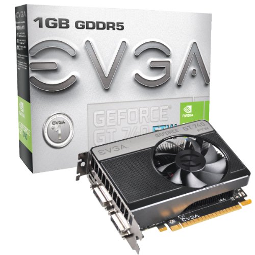 EVGA 01G-P4-3742-KR NVIDIA GT740 FTW 2S Grafikkarte (PCI-e 2048, 1GB GDDR3, VGA, 2X DVI, mHDMI, 1 GPU) von EVGA