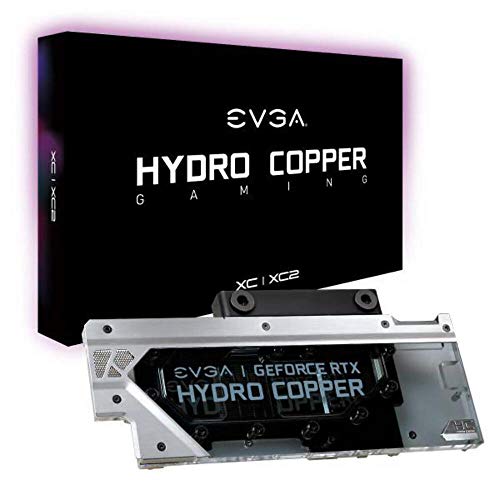 EVGA 400-HC-1189-B1 Wasserkühlung XC/XC2 Hydro Copper GeForce RTX 2080 Grafikkarte, Schwarz von EVGA
