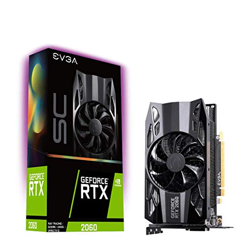 EVGA GeForce RTX 2060 SC GAMING, 6GB GDDR6, HDB Lüfter, Grafikkarte 06G-P4-2062-KR, Schwarz von EVGA