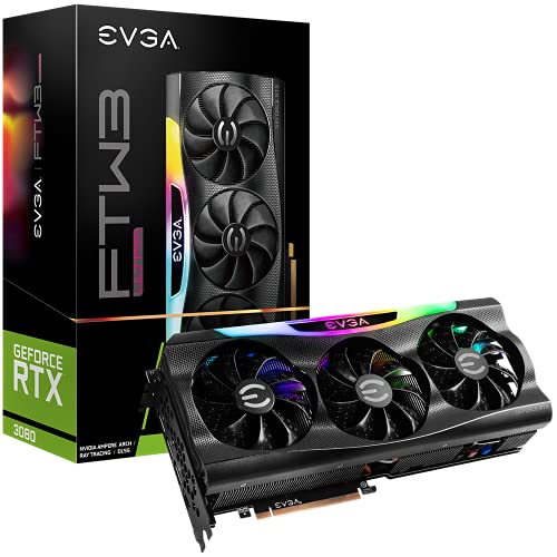 EVGA GeForce RTX 3080 FTW3 ULTRA GAMING, 10G-P5-3897-KL, 10GB GDDR6X, iCX3 Technology, ARGB LED, Metal Backplate, LHR von EVGA