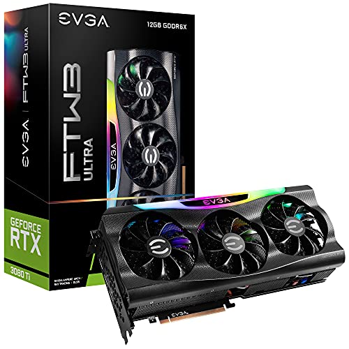 EVGA GeForce RTX 3080 Ti FTW3 Ultra Gaming, 12G-P5-3967-KR, 12GB GDDR6X, iCX3 Technologie, ARGB LED, Metallrückplatte von EVGA