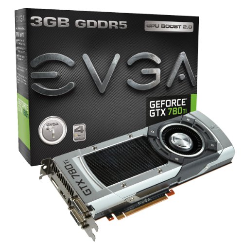 EVGA Nvidia GeForce GTX 780 Ti GDDR5 Grafikkarte (3 GB, PCI Express 3.0, HDMI, DVI-I, DVI-D, DisplayPort, 384-bit) von EVGA