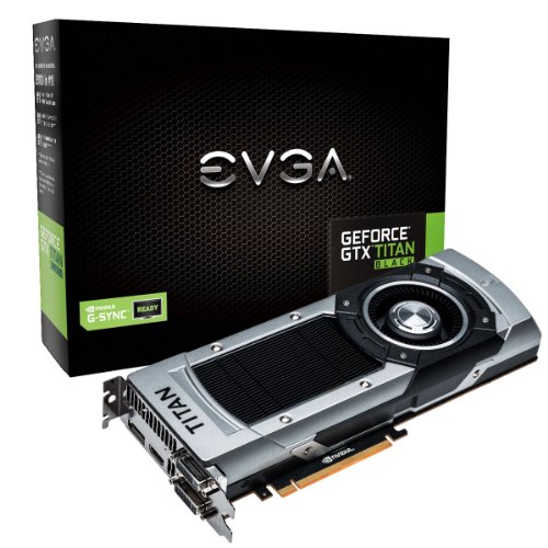 EVGA Nvidia GeForce GTX Titan Black 6GB GDDR5 Grafikkarte (PCI Express 3.0, HDMI, DVI-I, DVI-D, DisplayPort, 384-bit, NVIDIA GPU Boost 2.0, NVIDIA 3D Vision Support) von EVGA