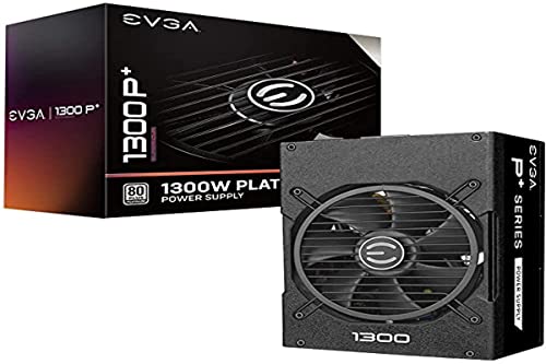 EVGA Supernova 1300 P+, 80+ Platinum 1300W, Fully Modular, 10 Year Warranty, Includes Free Power On Self Tester, Power Supply 220-PP-1300-X2 (EU), Black von EVGA