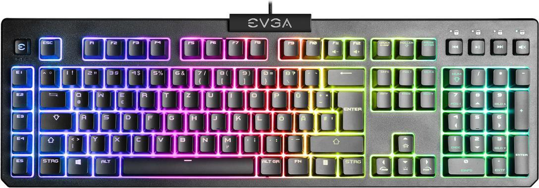 EVGA Z12 - Tastatur - hintergrundbeleuchtet - USB - QWERTZ (834-W0-12DE-K2) von EVGA