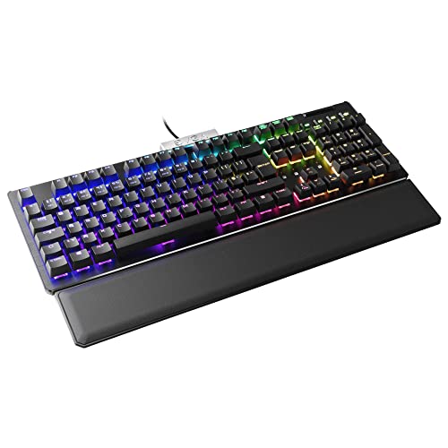 EVGA Z15 RGB Gaming Keyboard, RGB Backlit LED, Hot Swappable Mechanical Kailh Speed Sliver Switches (Linear) von EVGA