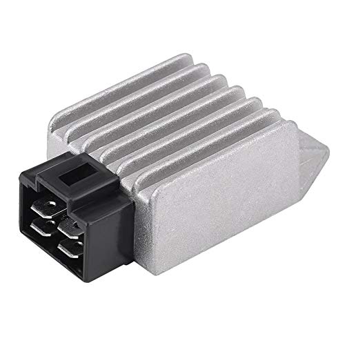 50 mofa Roller laderegler Spannungsregler 12v roller, Universal Auto Stabilisator 12V Spannungsregler Gleichrichter 4 poliger Stromgleichrichter Passend für Motorräder Spannungsstabilisator von EVGATSAUTO
