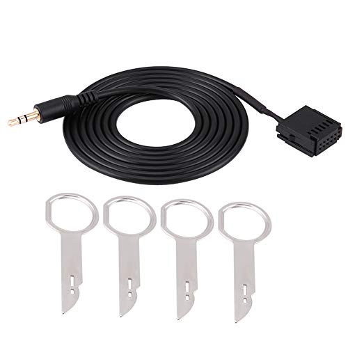 Car Audio Aux-Zusatzkabeladapter F Passend für 6000CD Mondeo Fiesta mit CD-Entfernungswerkzeugschlüsseln Car Audio Aux-Zusatzkabeladapter F Passend für 6000CD Mondeo Fiesta mit CD-Entfernungswerkzeugschlüsseln von EVGATSAUTO