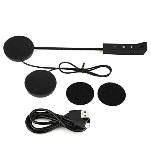 EVGATSAUTO 1 Paar Motorradhelm Bluetooth BT Headset, Motorrad Sport Headset wasserdicht, Kopfhörer Lautsprecher Unterstützung Freisprechen von EVGATSAUTO