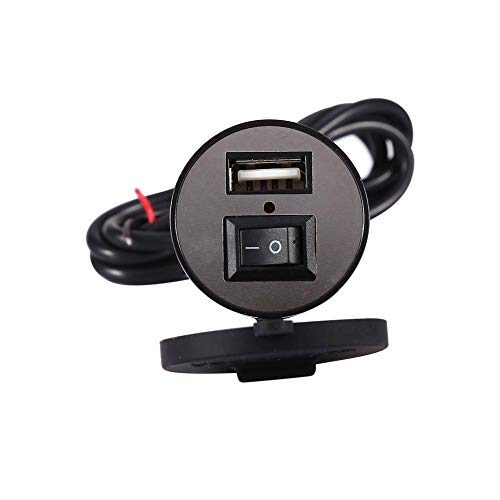Wasserdichter Stromanschluss für 5-V-USB-Mobiltelefone und GPS, USB-Motorrad-Netzteil-Netzteil-Ladeanschluss 12 V von EVGATSAUTO