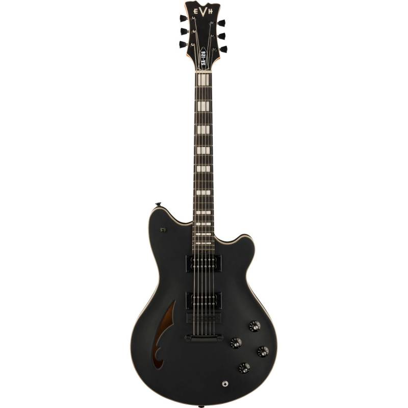 EVH SA-126 Special Stealth Black Semi-Acoustic Guitar with Case von EVH