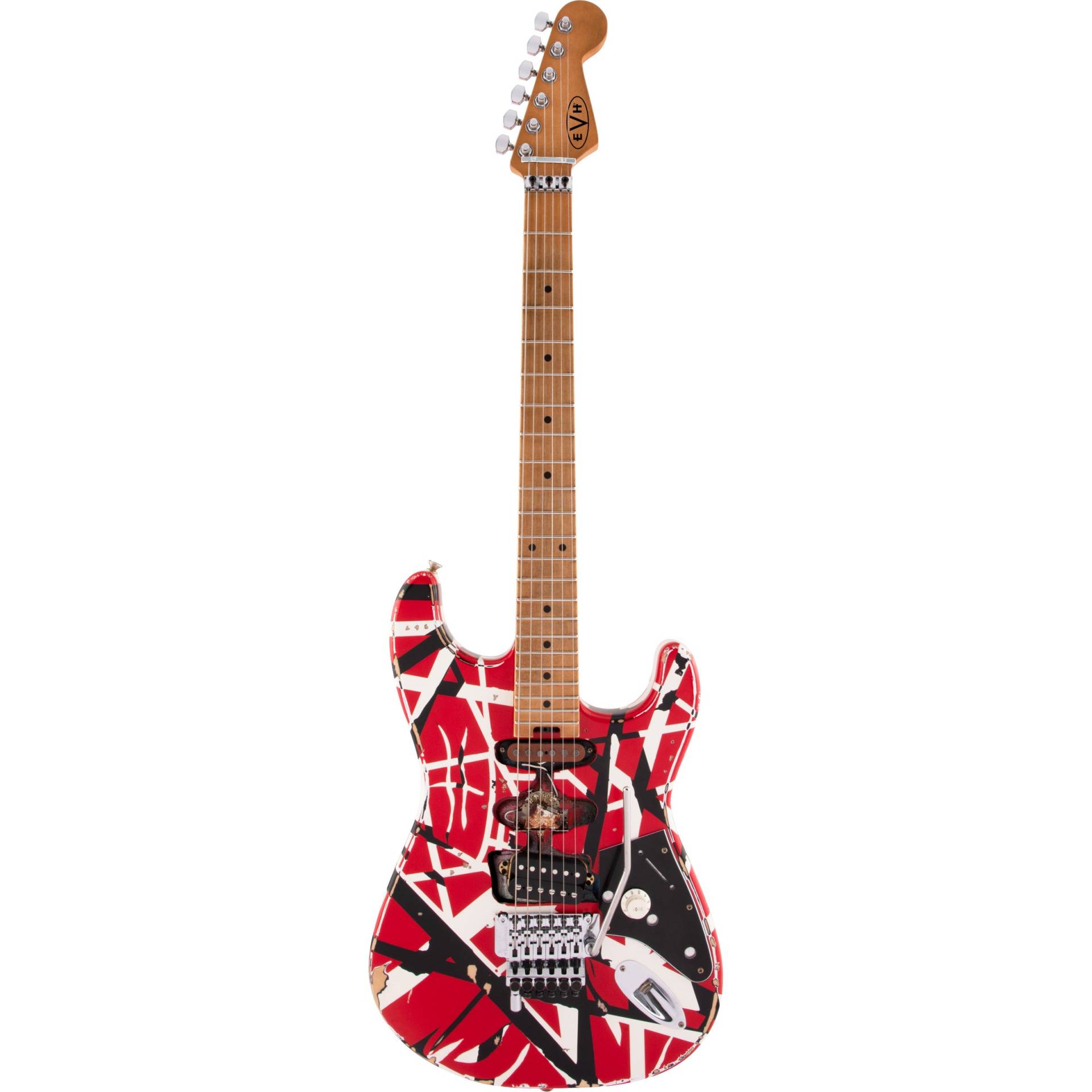 EVH Striped Series Frankie Red / White / Black Electric Guitar EVH Striped Series Frankie Red / White / Black Electric Guitar von EVH