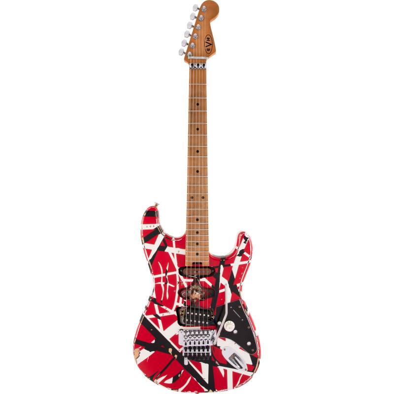 EVH Striped Series Frankie Red / White / Black Electric Guitar von EVH