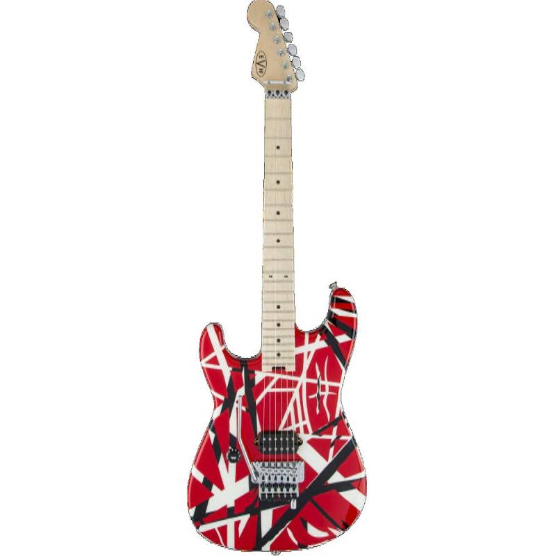 EVH Striped Series Red, Black and White LH MN guitar von EVH