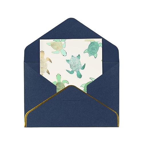 Turtle Write Holiday Greeting Cards Pearl Paper Greeting Cards With Envelope Decorative Greeting Cards For Christmas, Halloween, Thanksgiving, Birthdays. von EVIUS