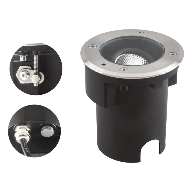 EVN Bodeneinbaustrahler IP67 PC67107002 7W 373lm 3K V2a 1,5t D135, schwenkbar EVN Bodeneinbaustrahler IP67 PC67107002 7W 373lm 3K V2a 1,5t D135, schwenkbar von EVN-Lichttechnik GmbH