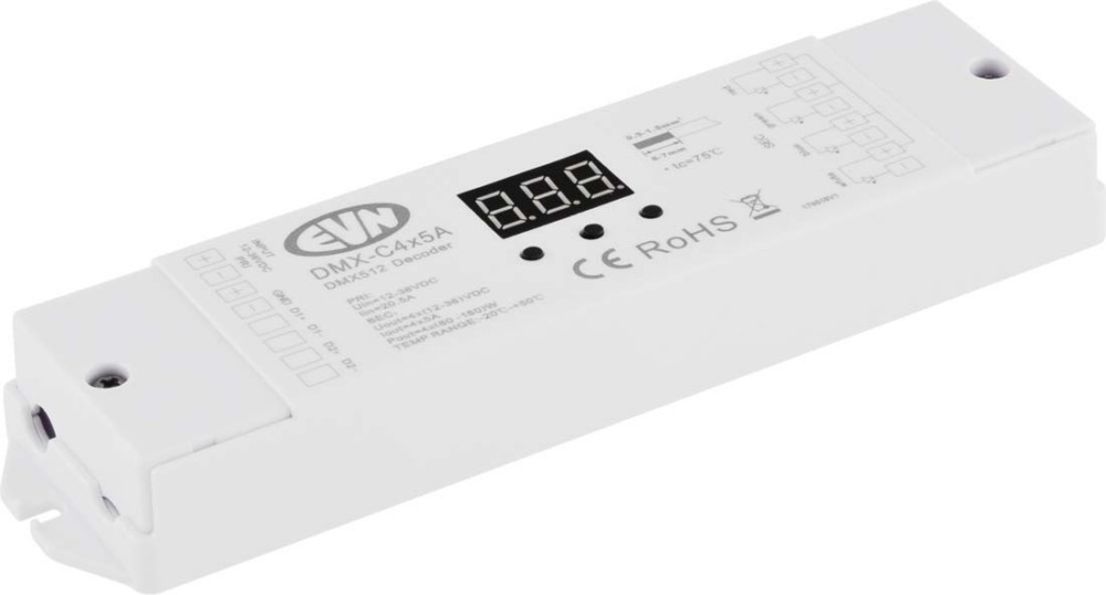 EVN Lichttechnik DMX Controller DMX-C 4x5A DMXC4X5A EVN Lichttechnik DMX Controller DMX-C 4x5A DMXC4X5A von EVN Lichttechnik