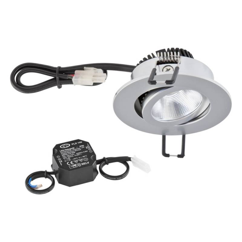EVN Lichttechnik LED-Deckeneinbauleuchte PC20N61502 chr/mt von EVN Lichttechnik