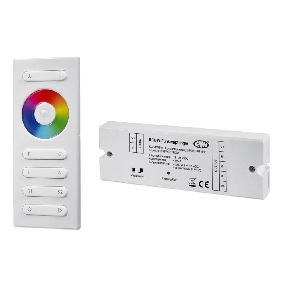 EVN Lichttechnik RGBW-Funkset FRGBWSET4X5A von EVN Lichttechnik