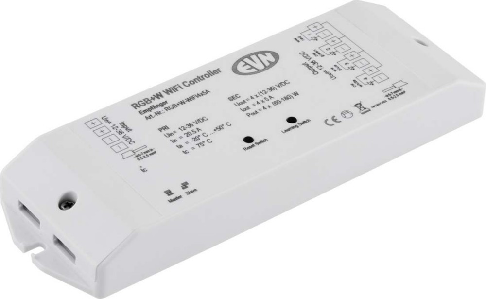 EVN Lichttechnik WIFI Controller Empfänger RGB+W-WIFI4x5A RGBWWIFI4X5A EVN Lichttechnik WIFI Controller Empfänger RGB+W-WIFI4x5A RGBWWIFI4X5A von EVN Lichttechnik